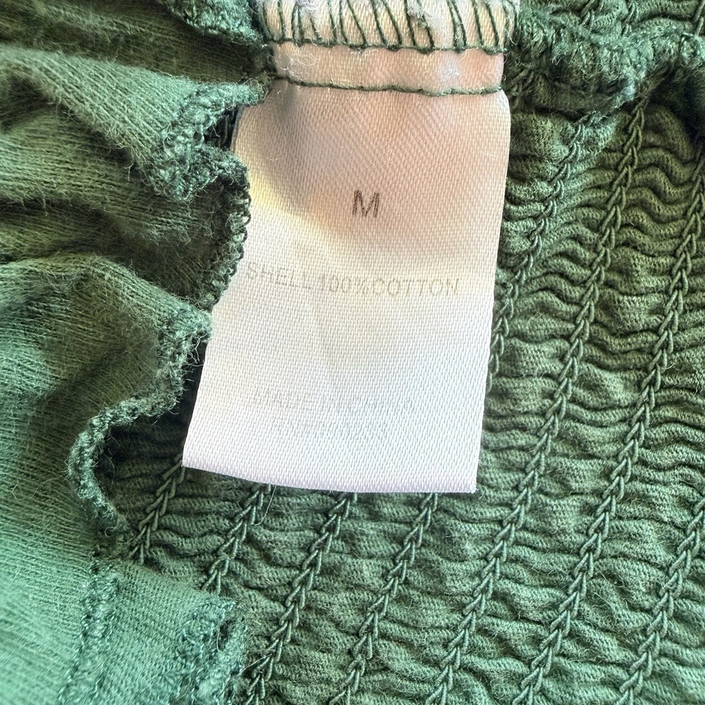 Me To We PacSun Sage Green Smocked Crop Tank Top Medium - Picture 8 of 9